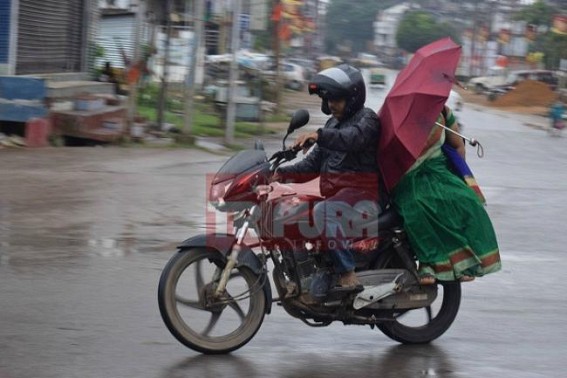 Rain disrupts normal lives in Tripura